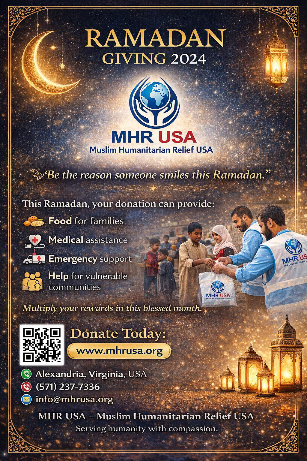 Iftar Meal Distribution - MHRUSA humanitarian appeal